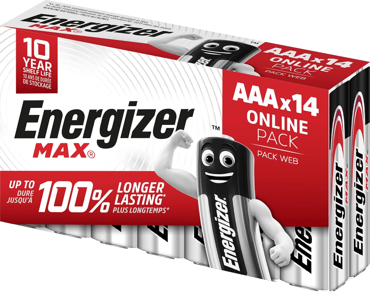 Energizer Piles alcalines AAA Energizer Max, Paquet de 14