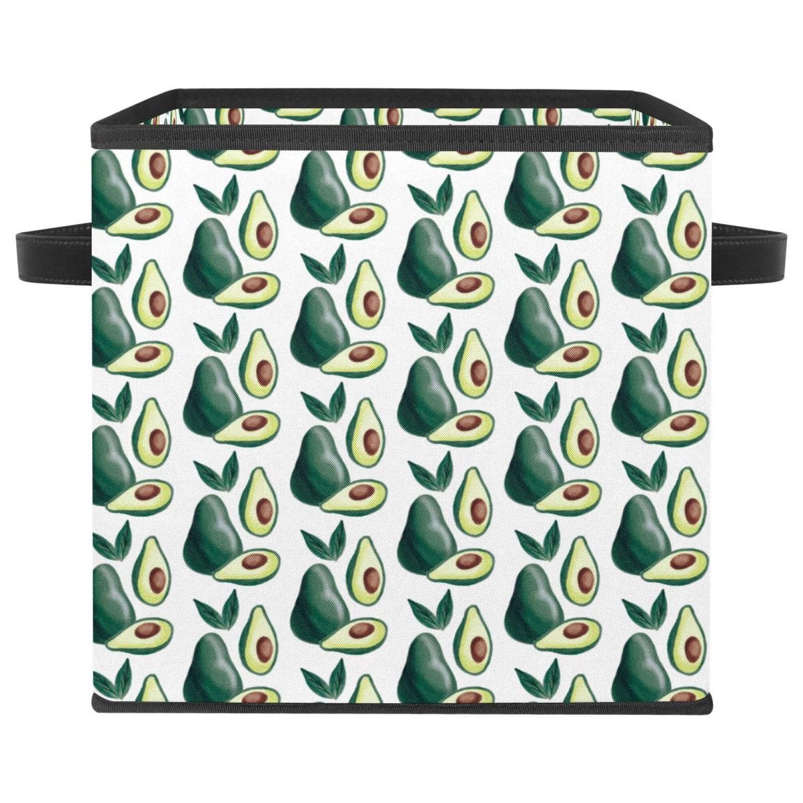 Boîte de rangement cube avocat pour organiser les jouets et vêtements de chambre