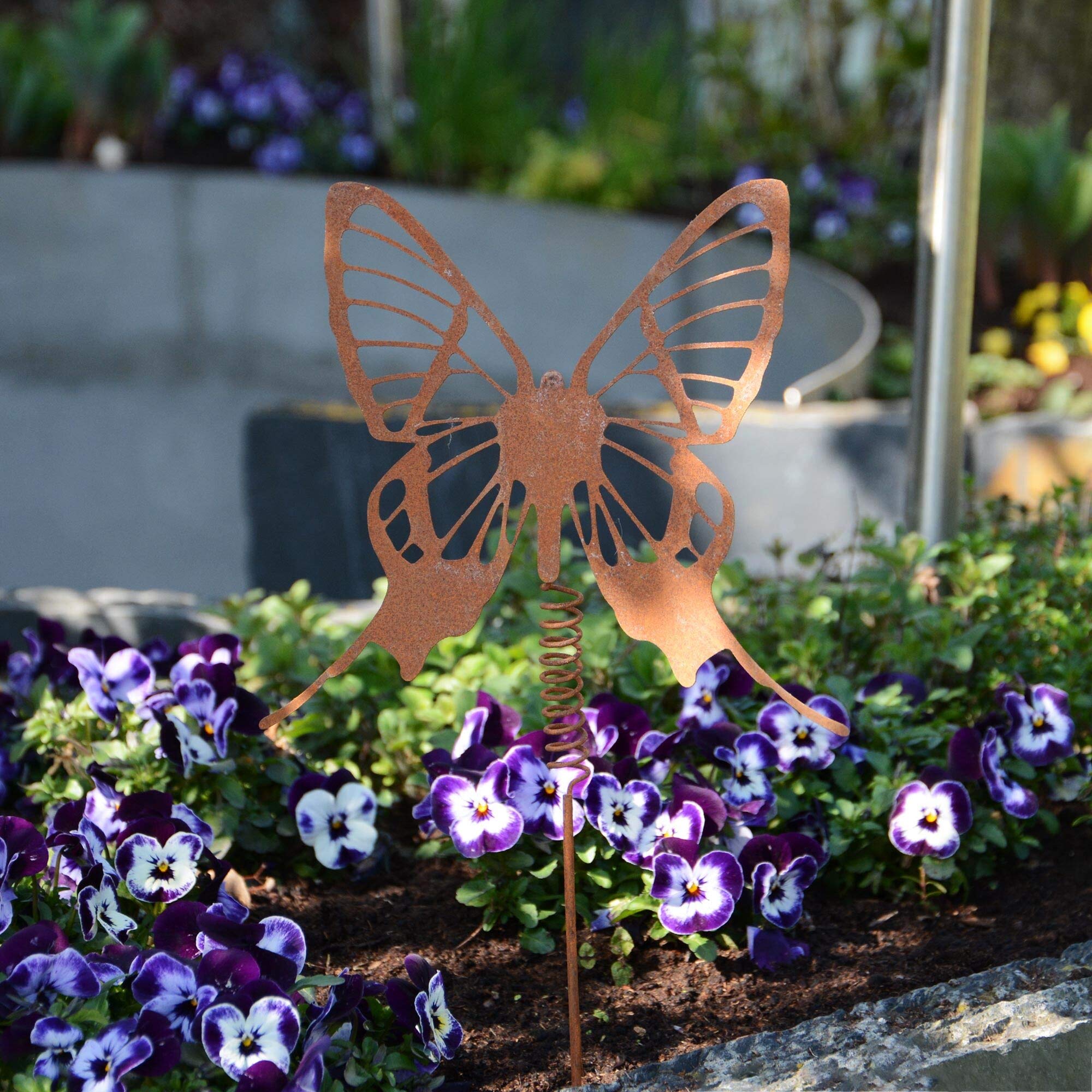 Piquet Jardin Coquillage Décoration Métal - Figurine Marine 43x36cm Pour Extérieur
