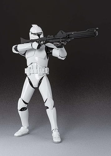 Miniatura 3 de Bandai S.H.Figuarts Star Wars Clone Trooper Phase1 - Figura de acción pintada de ABS y PVC de aproximadamente 5.906 in
