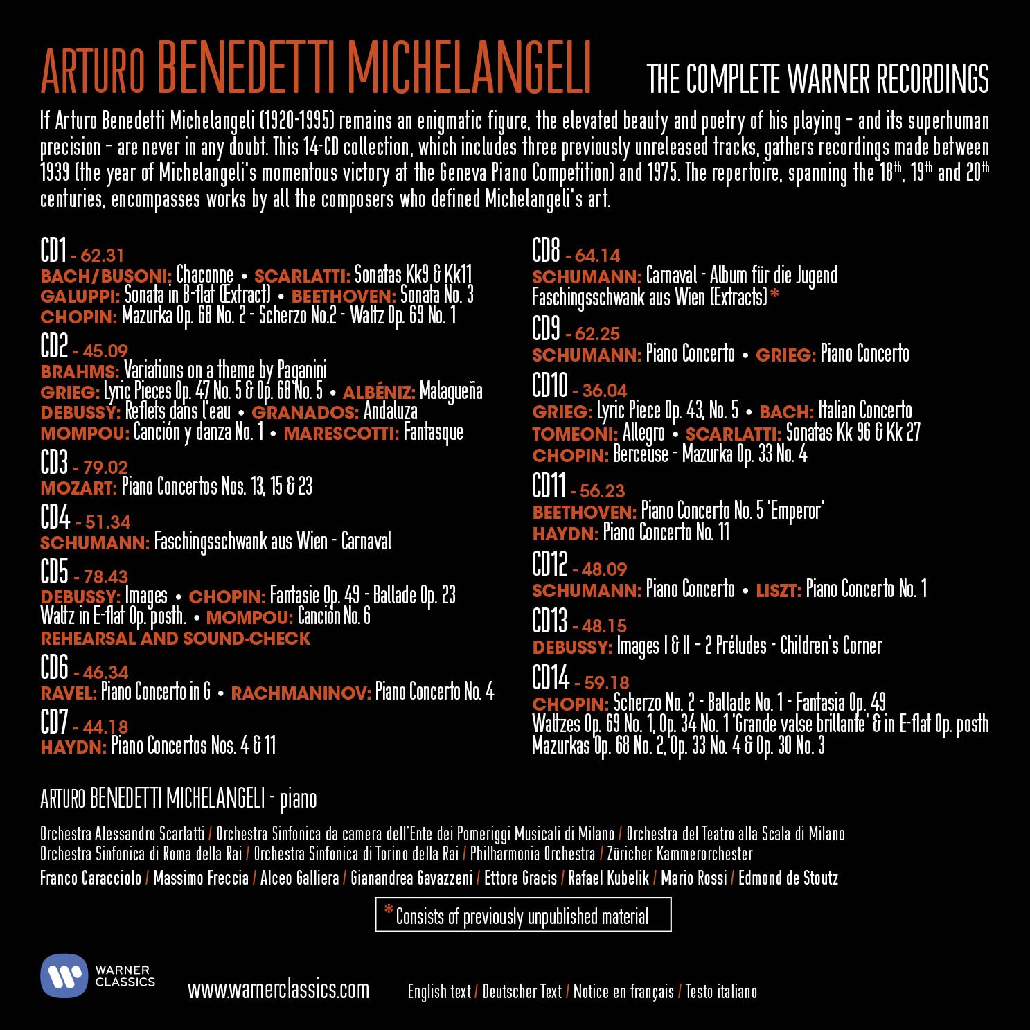Complete Warner Recordings