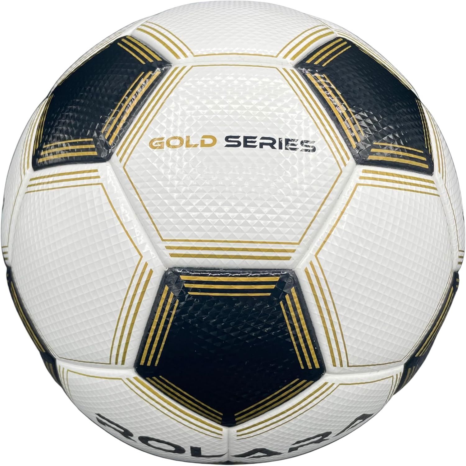 Gold Series Soccer Ball Size 5 - NFHS Approved Thermal Bonded Korean PU Leather Professional Match Balls - Water Resistant with Hybrid Bladder for Superior Air Retention - Official Size - Image 6