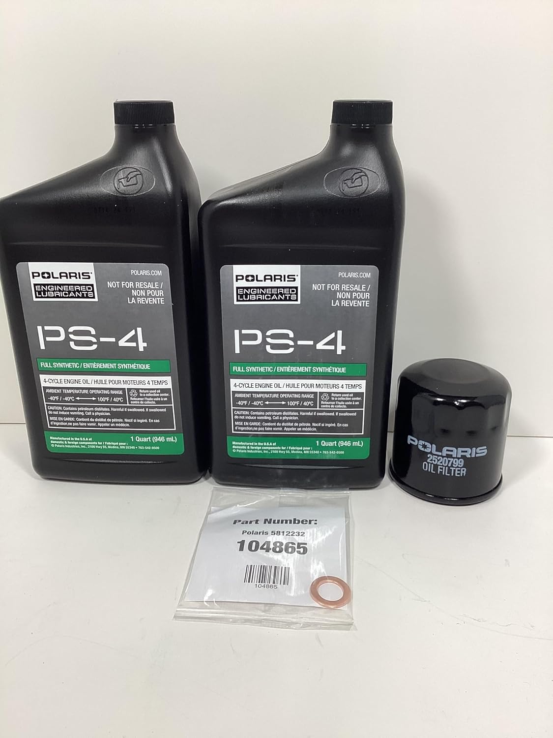 Full Service Kit fits Polaris Sportsman 570 ATV Models 2014-2025 Oil Change Air Filter Spark Plug Gear Oil All OEM Factory Parts- Big Rock Powersports & Marine Kit # PSK-57SP