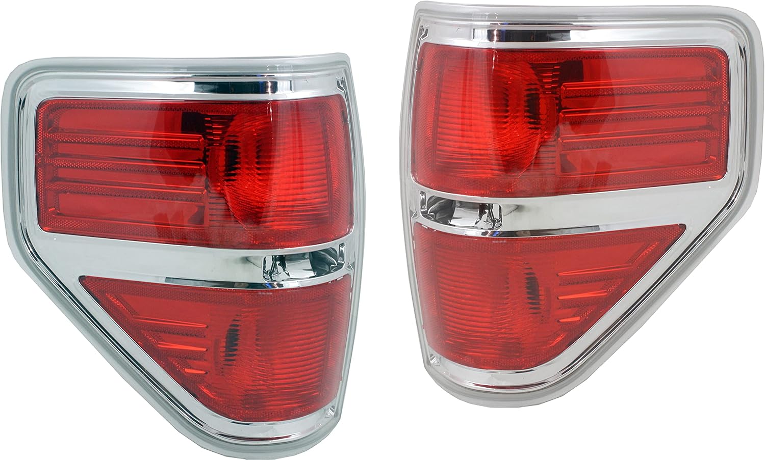 Garage-Pro Tail Light SET Compatible with Ford F-150 2009-2014 Halogen Driver and Passenger Side CAPA