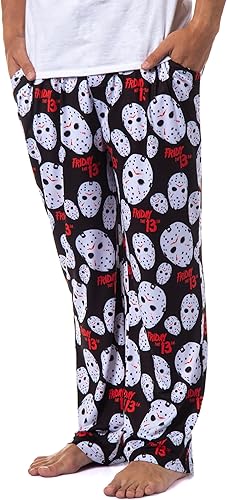 Friday The 13th - Pantalones de pijama para dormir con máscara de Jason Voorhees para hombre