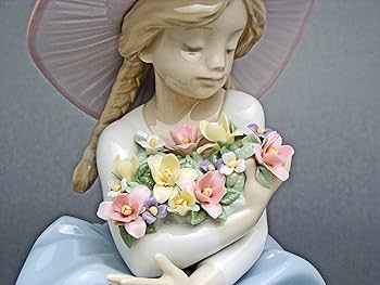 【美品】リヤドロ 花と少女 リアドロ リヤドロ（Lladro リアドロ 陶器人形 置物） 花と少女