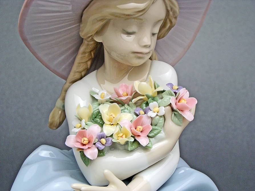 Amazon.co.jp: リヤドロ(Lladro) 花と少女 花の香りに包まれて