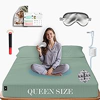 Vista 35 de Ali King Sábanas de Conexión a Tierra - Tamaño Individual, Algodón Suave con Fibra de Plata, Bolsillo Profundo de 15 Pulgadas, Sábanas Ajustables