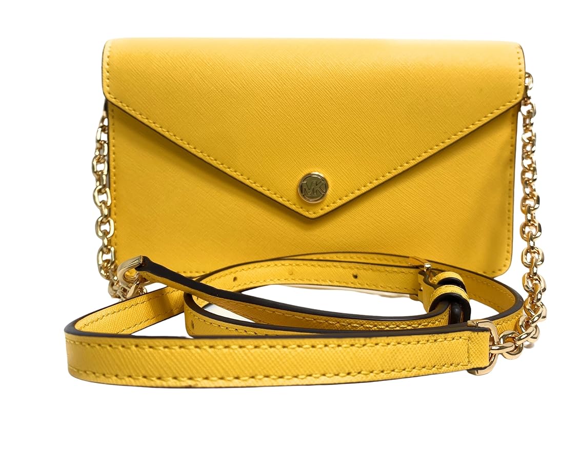 Michael Kors Jet Set Travel Small Leather Flap Pocket Busta