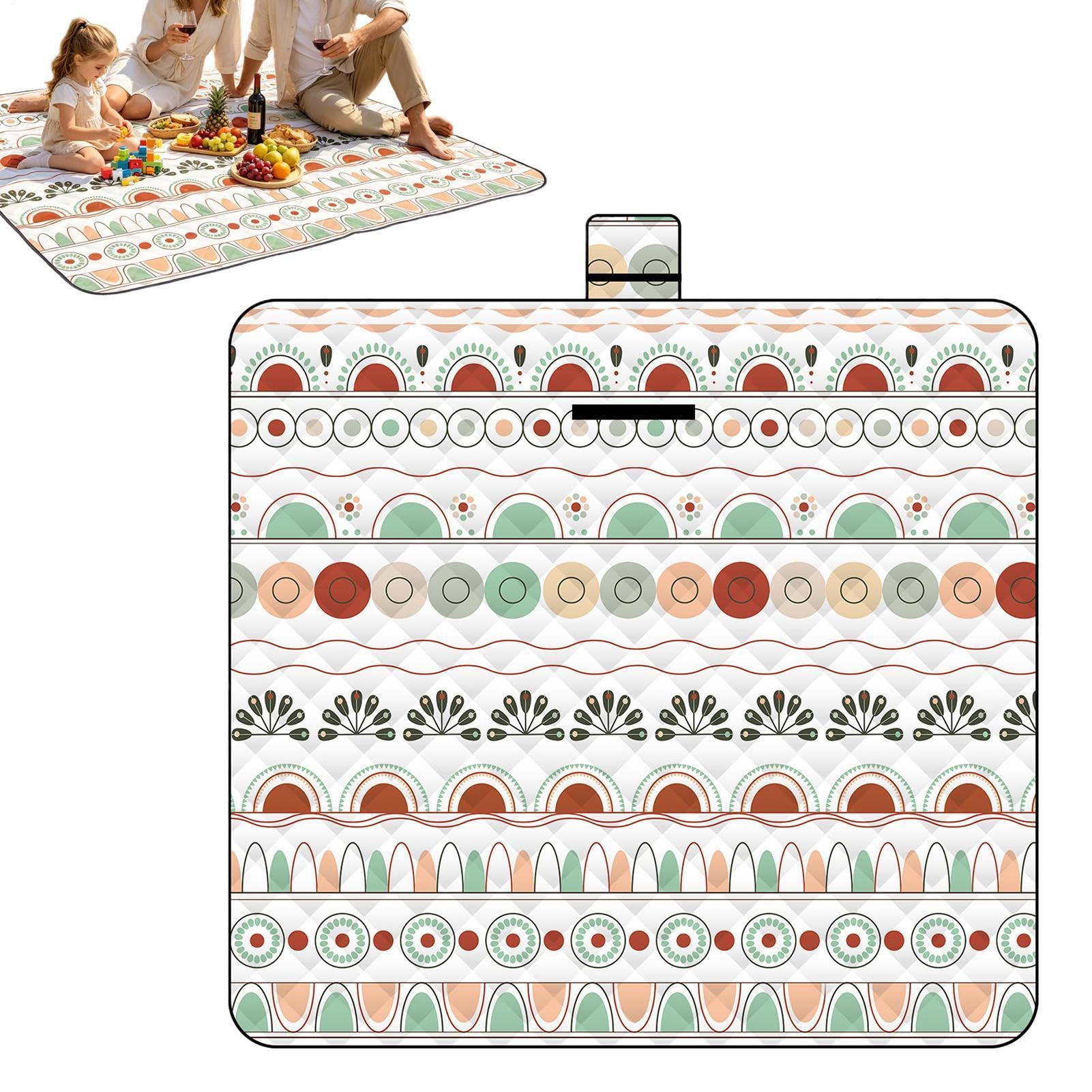Picknickdecken 200 x 200 cm Große Wasserdichte Und Sandabweisende Unterlage