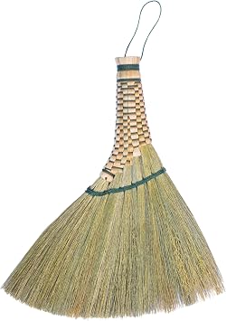 Small Whisk Broom9.5 Handheld Brush Whisks Away Dust, Dirt & Debris Brush Hanger for Easy Storage Perfect for Indor Outdoor and Car - Short of Asian Whisk Broom Soft Broom Thai
