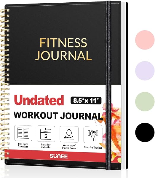 Fitness Journal Workout Planner for Women & Men