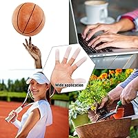 Vista 6 de Frienda 30 piezas de protector de dedos de gel, fundas de silicona para soporte de gatillo de agrietamiento de dedos (blanco)