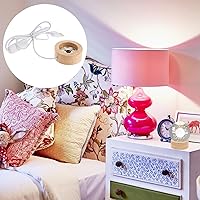 Vista 6 de Angoily Base de pantalla LED de madera, base iluminada de madera, base de soporte de luz LED para arte de cristal, pantalla de madera para arte