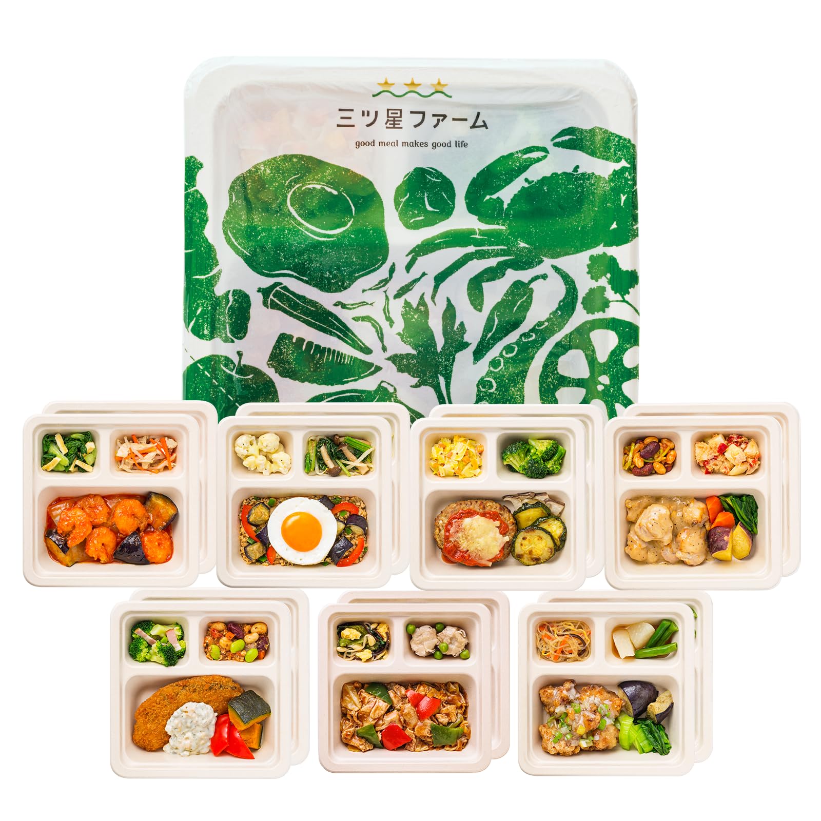 bio様　3Kg 食べごろサイズ（6月中旬発送） Amazon | 三ツ星ファーム 人気セレクト 14食 冷凍弁当 ダイエット 低糖