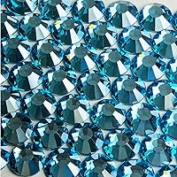 Vista 54 de Genie Crystal ss34 Red Glass Rhinestones 288 Pcs, 7.0 mm Big Light Siam Flatback Rhinestone, Diamond Cut Gems for Crafts, Face Mask, Makeup