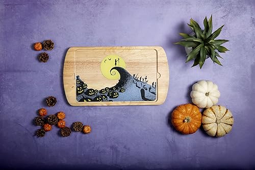 Miniatura 11 de Picnic TIME Disney Princess - Tabla de queso de Cenicienta con parte superior de vidrio, bandeja para servir, tablas de queso, tablas de embutidos