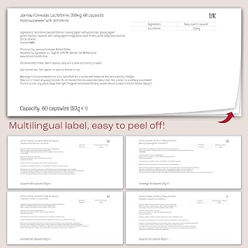 Jarrow Formulas, Lactoferrin (Apolactoferrin), 250mg, 60 Capsules, Lab Tested, Soy Free, Gluten Free, Non-GMO