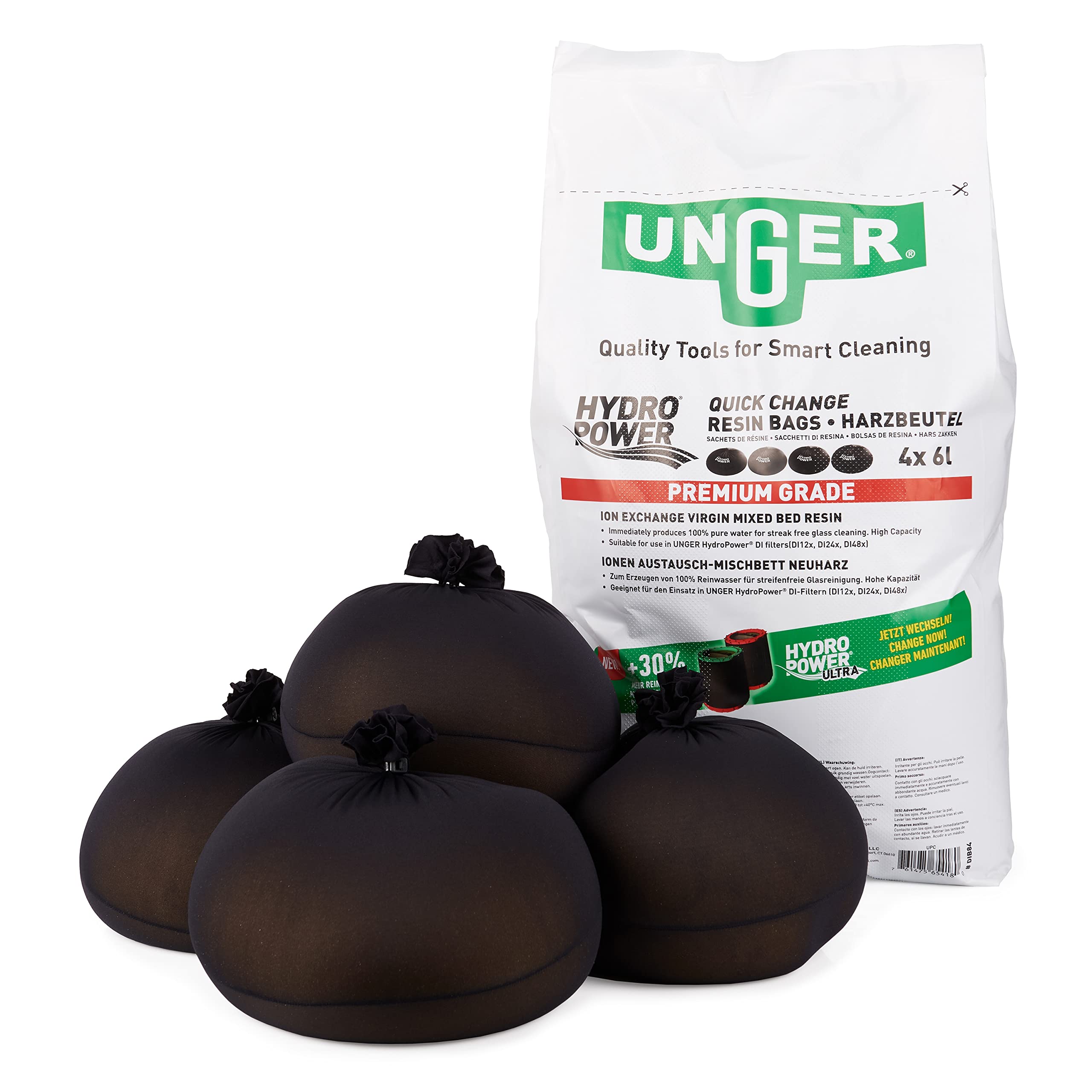 Unger DIB84 Hydro Power QuickChange Sacs en résine 24 kg