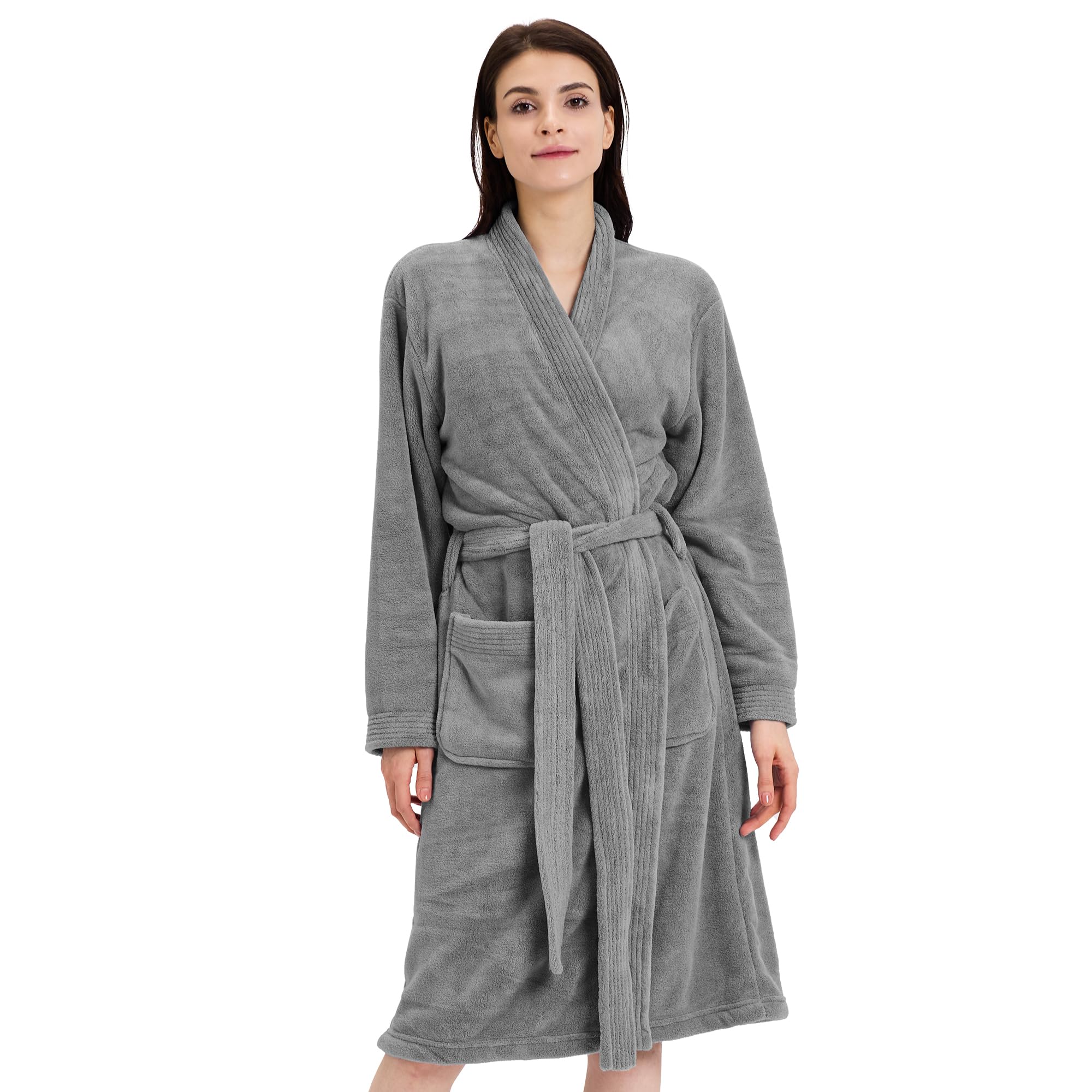 Towel Robe for Women Soft Absorbent Kimono Bathrobe Quick-Dry Spa Shower Hotel Use