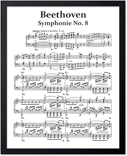 Miniatura 42 de Poster Master Póster de Noche Silenciosa – Impresión de partituras de canciones de Navidad – Arte de Partitura Musical – Regalo navideño para él,