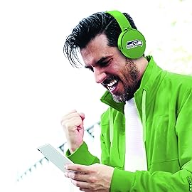 NFL Seattle Seahawks Wireless Bluetooth Headphones, Team Color