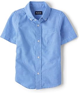 Boys Short Sleeve Oxford Shirt