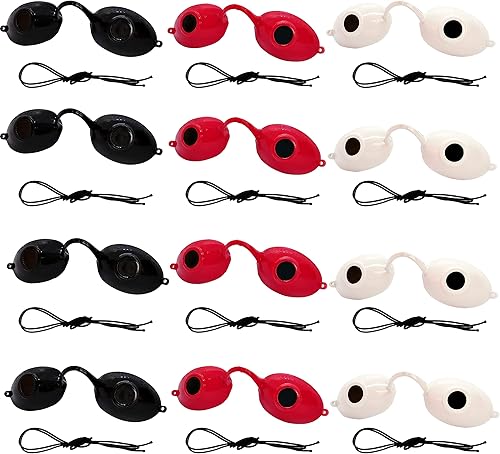 Super Sunnies Protección UV para ojos, cumple con la FDA, gafas de bronceado individuales para cama de bronceado, paquete de 12