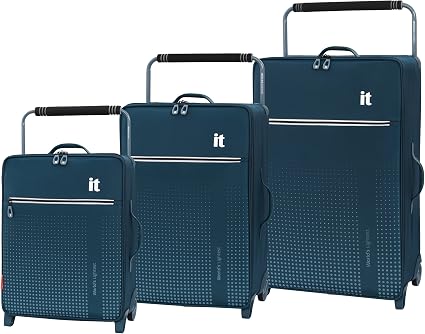 Amazon.com: it luggage World's Light Vitalize - Maleta de 2 ruedas  superligera, color azul legión, juego de 3 piezas : Ropa, Zapatos y Joyería