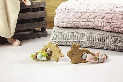 Miniatura 4 de Stephen Joseph, Mordedor de silicona con bolsa, conejito