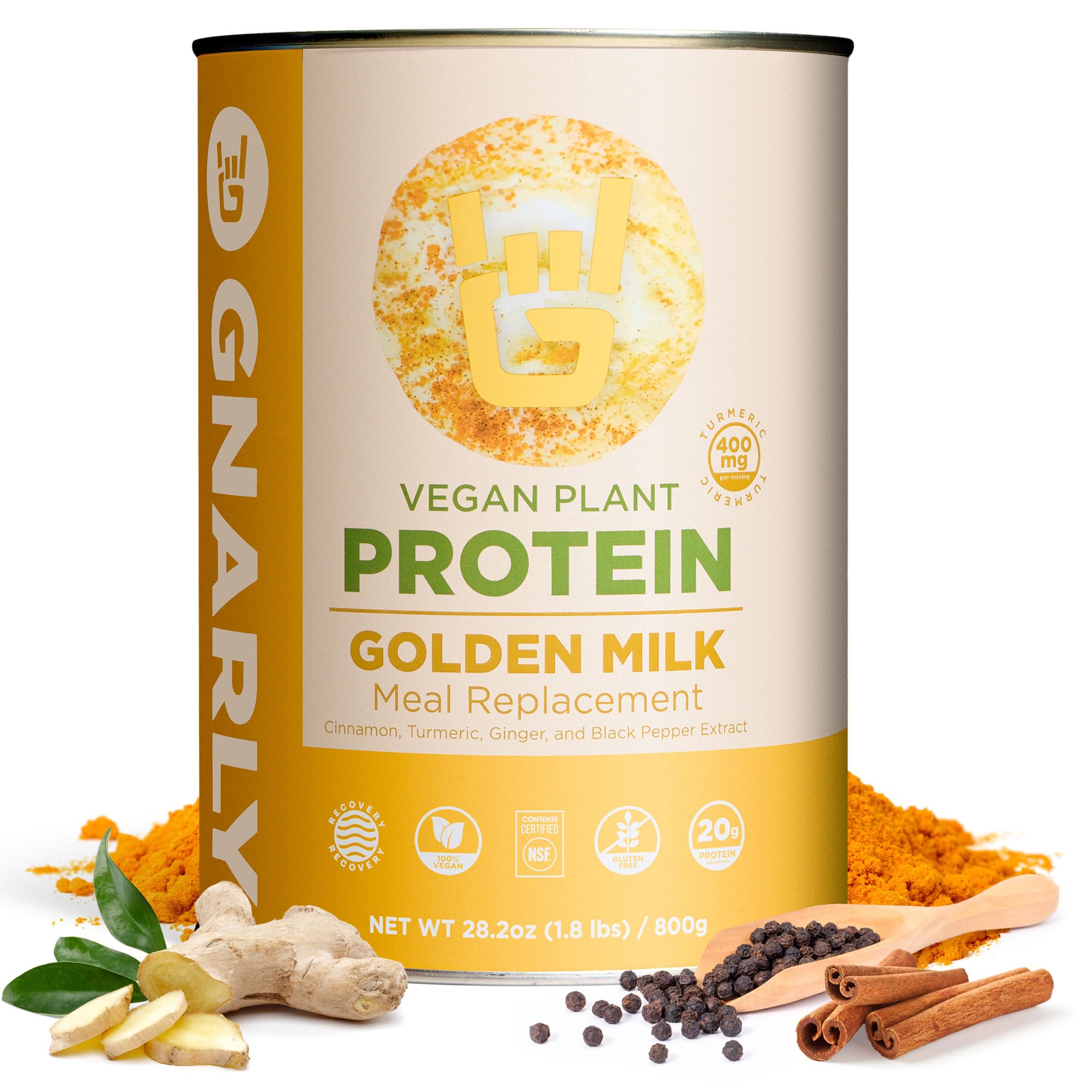 Gnarly Nutrition Vanilla Vegan Plant Protein Powder | NSF Sport | 28.2 oz — Amazon image 11