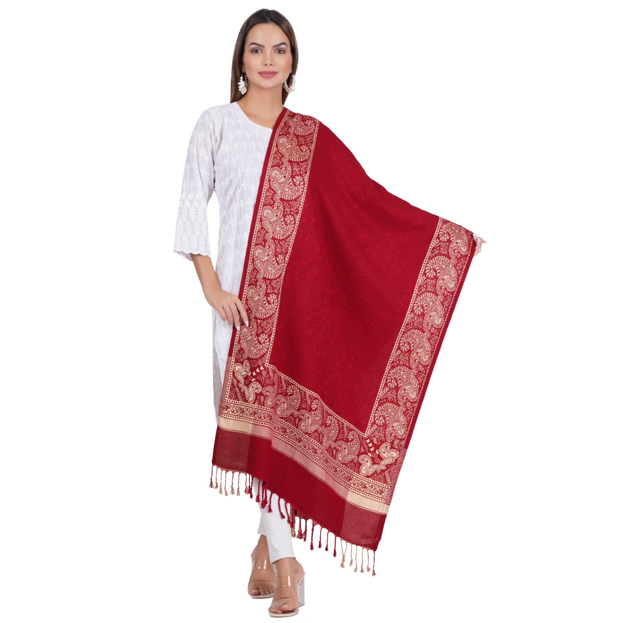 Women's Stole/Stole for girls and women/woolen stoles for winter-image-17