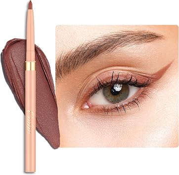 OULAC Matte Brown Eye Liner Pencils Waterproof, Smudge-proof Retractable Eyeliner Lasts 24H +, Highly Pigmented and Smooth, Long-lasting Formula, Vegan 06 Body Talk