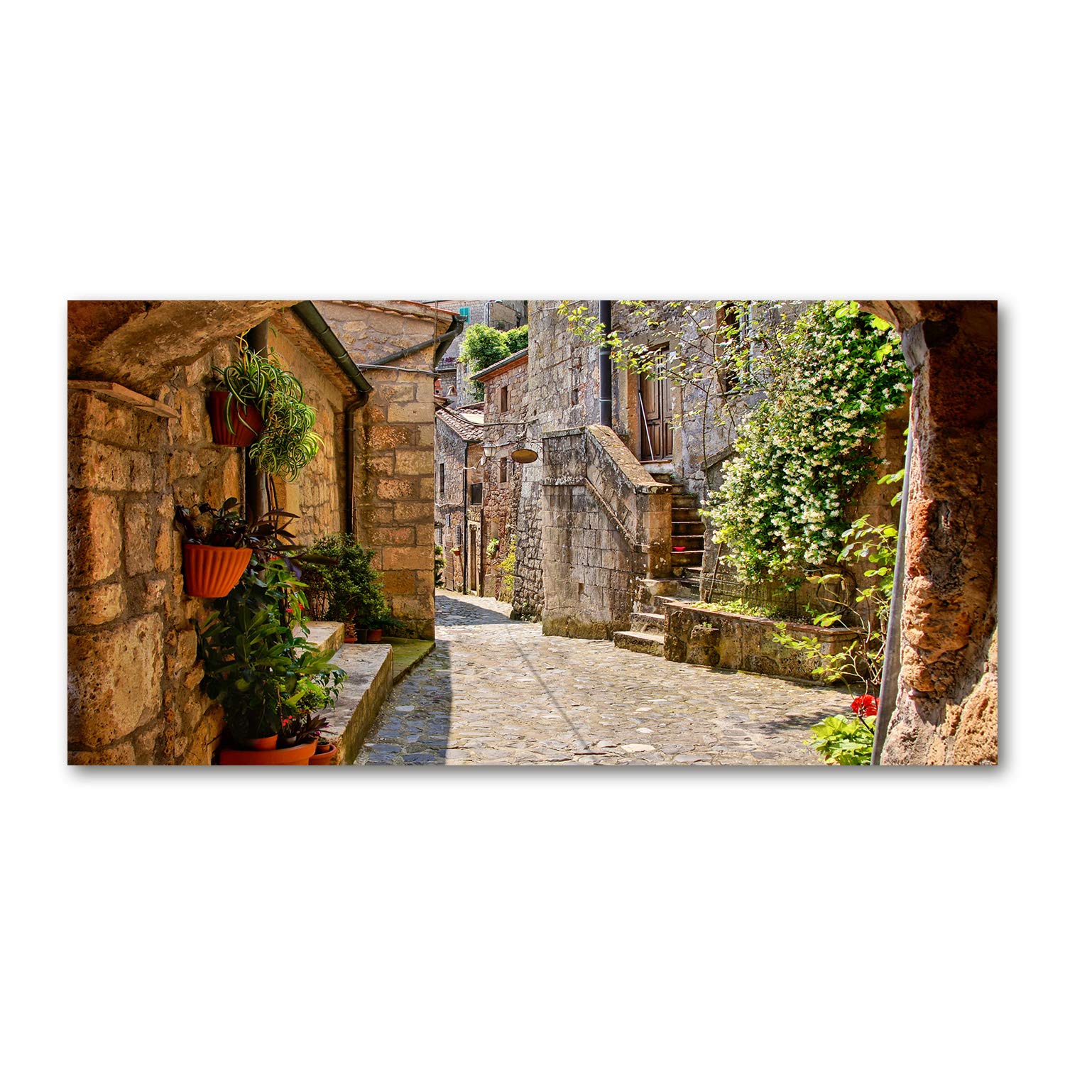 Déco murale salon : image verre plastique beige Tulup 120x60
