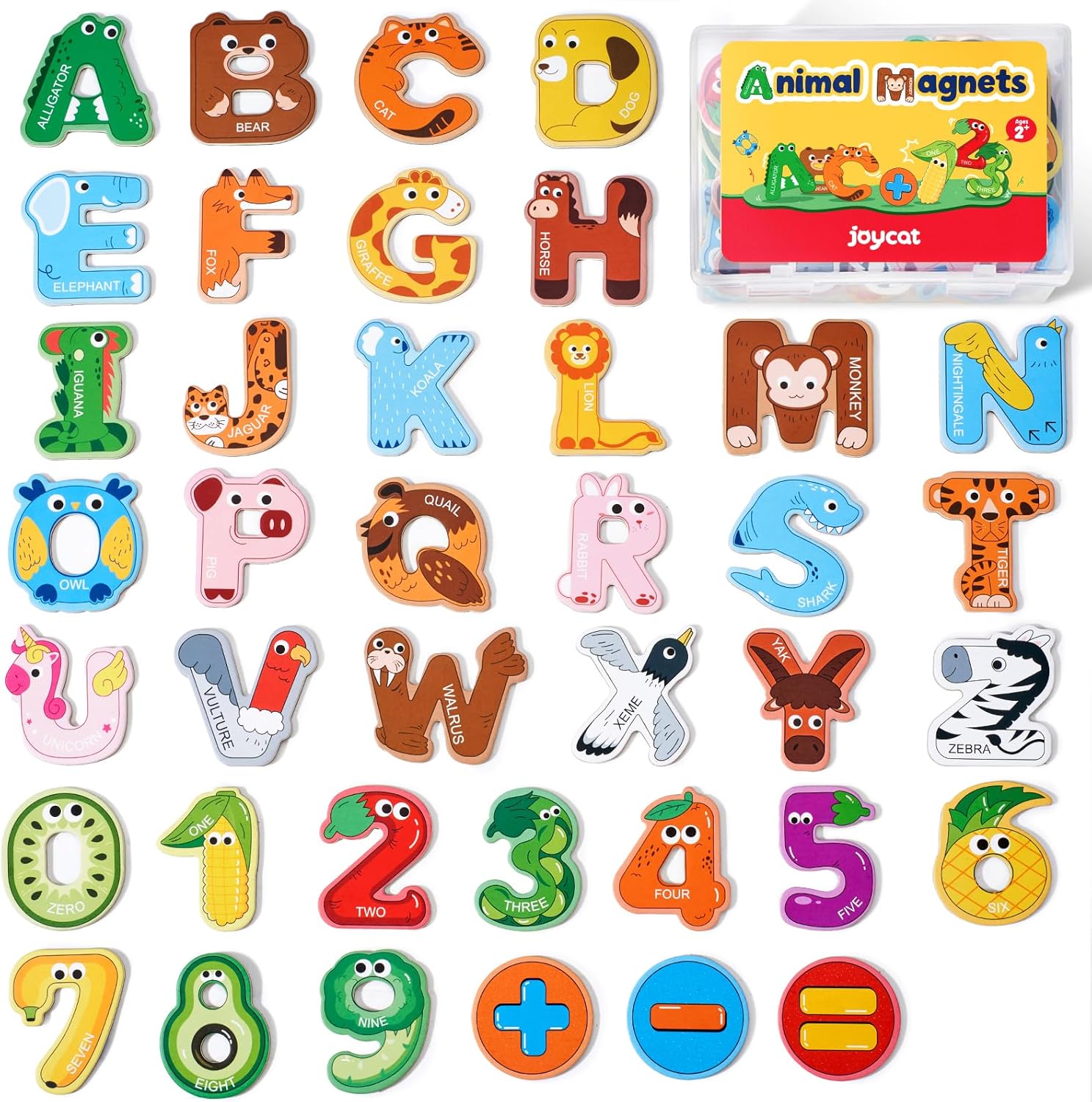 Deepton 52Pcs Magnetic Letters And Numbers For Children, Large Alphabet