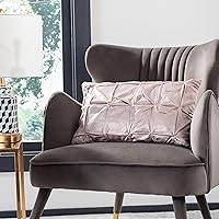 Vista 2 de SAFAVIEH Home Collection Trinz Blush - Almohada decorativa de 12 x 20 pulgadas, 12 x 22 pulgadas