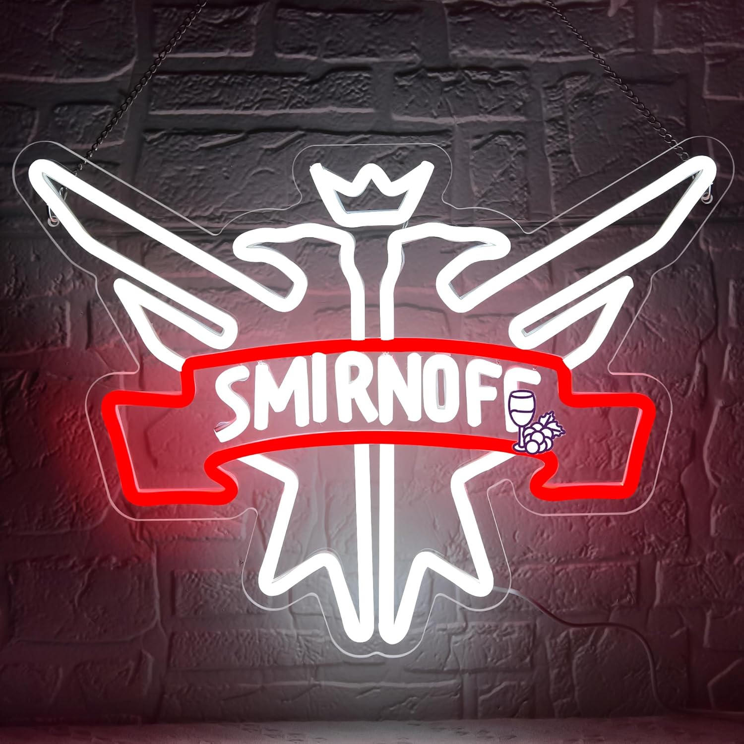 Vodka Neon Sign for Wall Decor Vodka LED Neon Light for Man Cave Bar Light Up Sign for Home Bar Pub Store Bistro Restaurant Party Club Bedroom Birthday Gifts Art Size16.1 * 12.6in(JTD235)