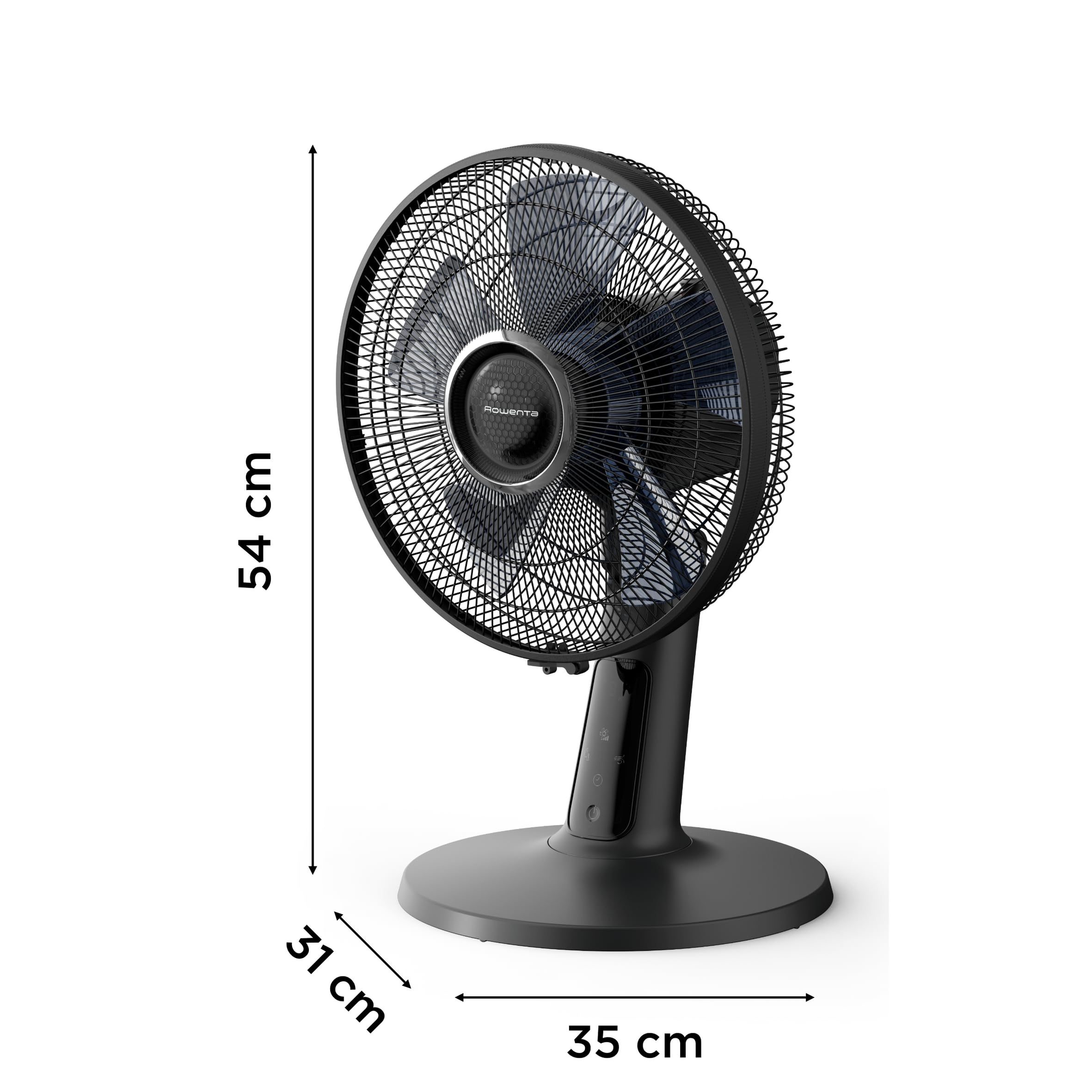 Rowenta VU2750F0 Turbo Silence Extreme+ wentylator biurkowy, cichy, wydajny, czarny