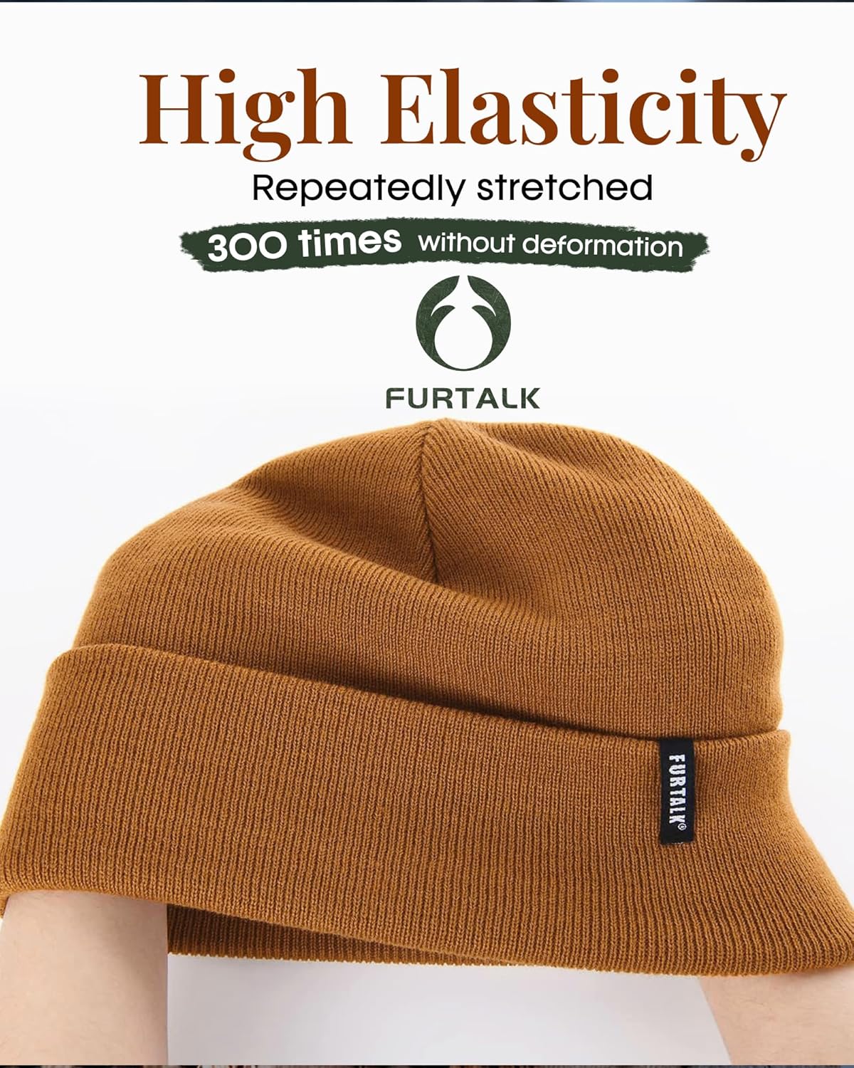 FURTALK 3 Pack Beanie for Men Women Unisex Cuffed Thick Knitted Unisex Winter Hat Skull Cap - Image 4