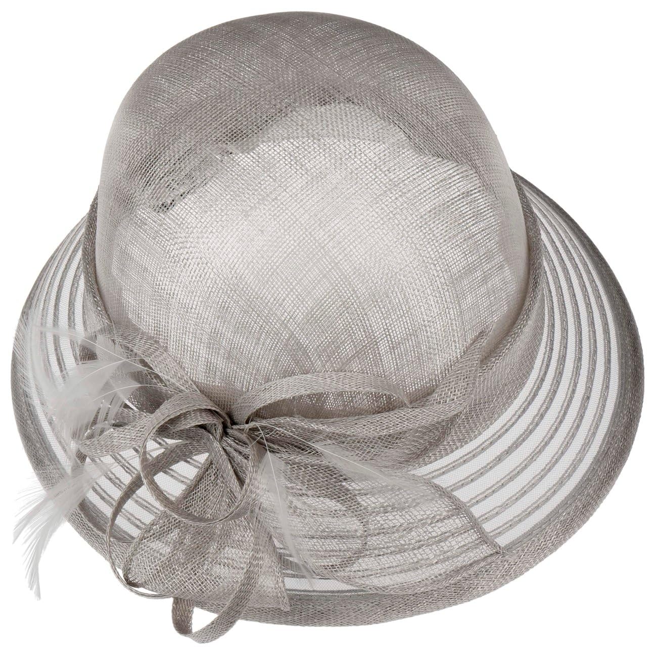 Seeberger Cappello Cloche con Crinol Leavica Donna - di Paglia da Sole Nastro in Grosgrain Estate Primavera/Estate
