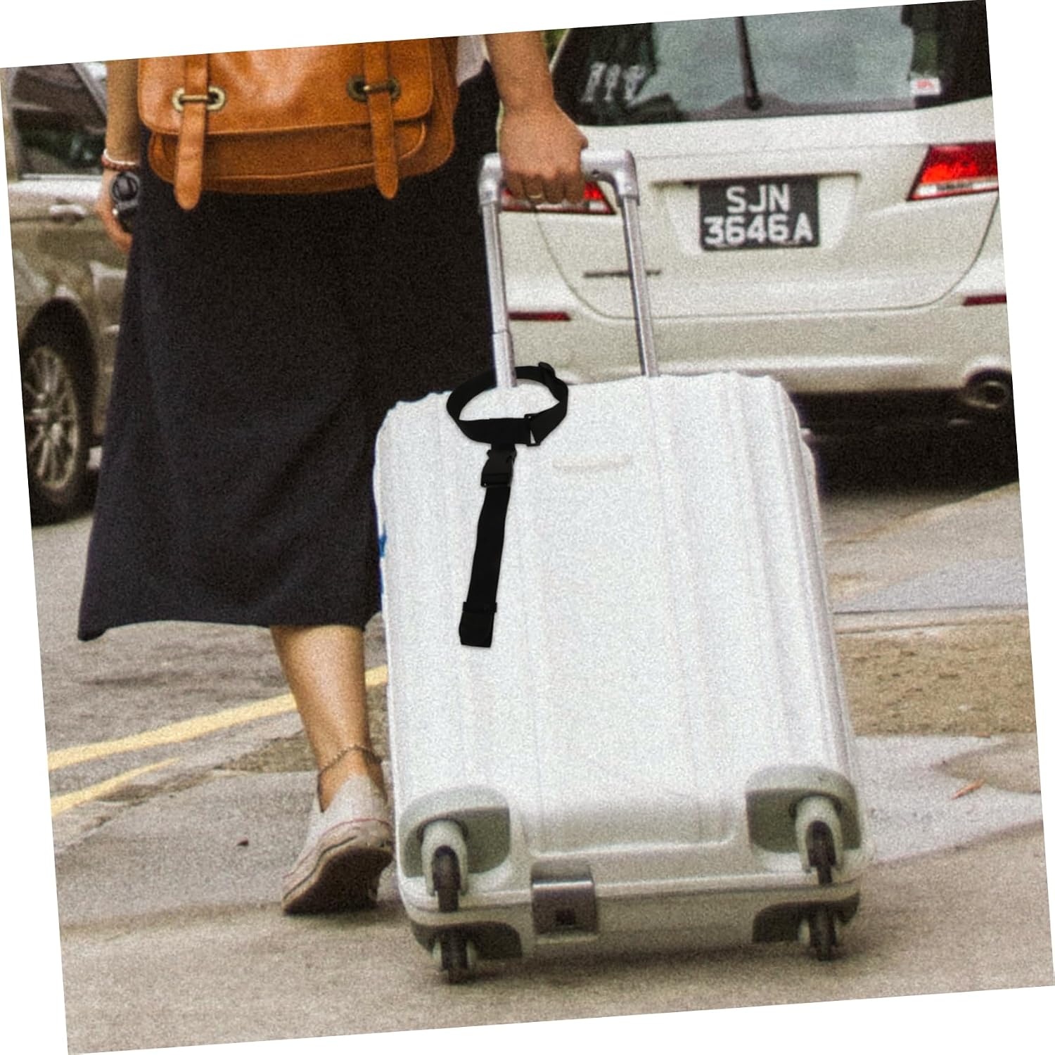 Adjustable Luggage Connector Straps for Suitcases Heavy Duty Travel Bag Straps Buckles Compatible Luggage Types for Connecting Extra Bags