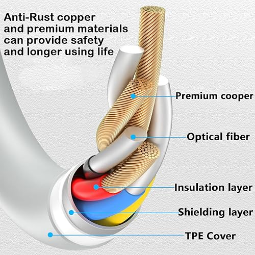 Miniatura 2 de Cable de carga LED 3 en 1 de 66 W que fluye con luz LED, cable de carga de teléfono, cable de carga rápida, cable de carga rápida TPE duradero para