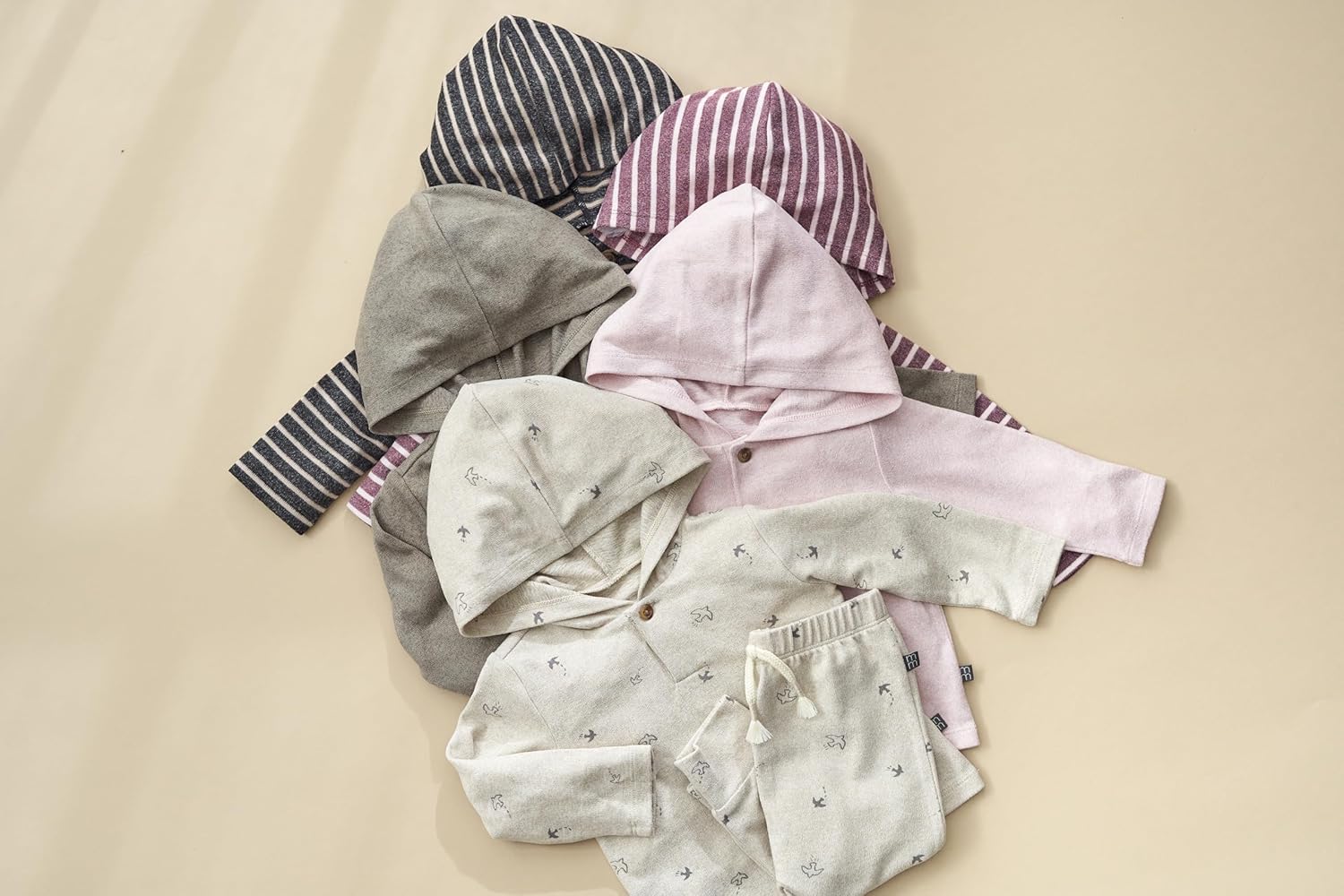 Modern Moments by Gerber Baby Hooded Hacci Top and Pant Set - Image 4