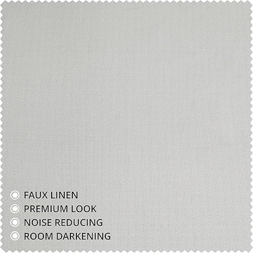 Miniatura 8 de HPD Half Price Drapes Cortinas de lino con ojales de 84 pulgadas de largo para oscurecer la habitación, para dormitorio y sala de estar (1 panel),