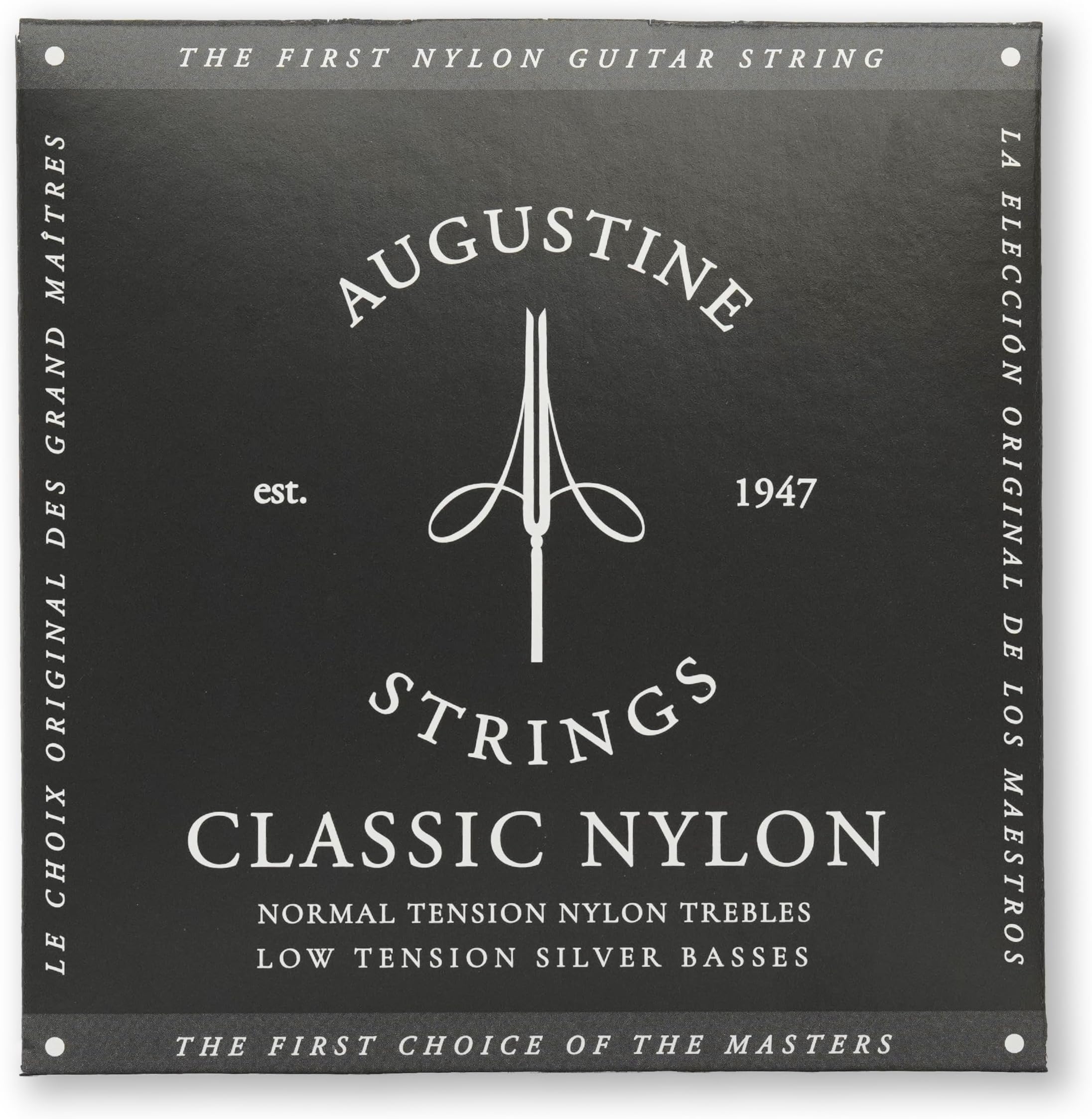Augustine Strings Classic Black - Low Tension Classical Guitar Strings - The Original Nylon String - 1 Set