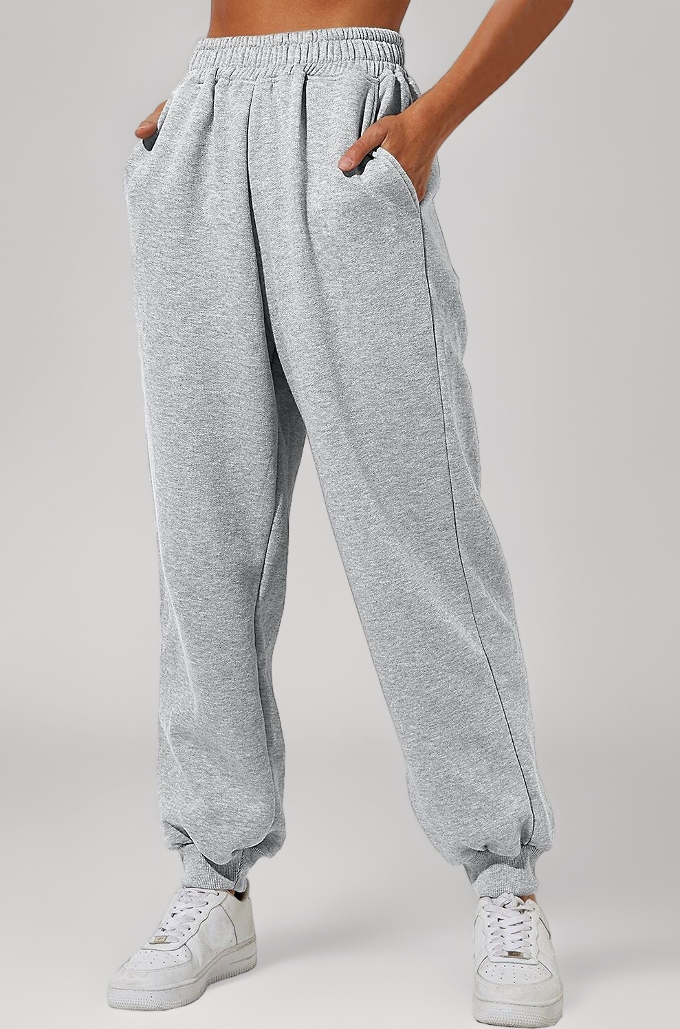 Womens High Waisted Baggy Sweatpants 2023 Fall Jogger Pants Y2k Trendy Lounge Trousers with Pockets