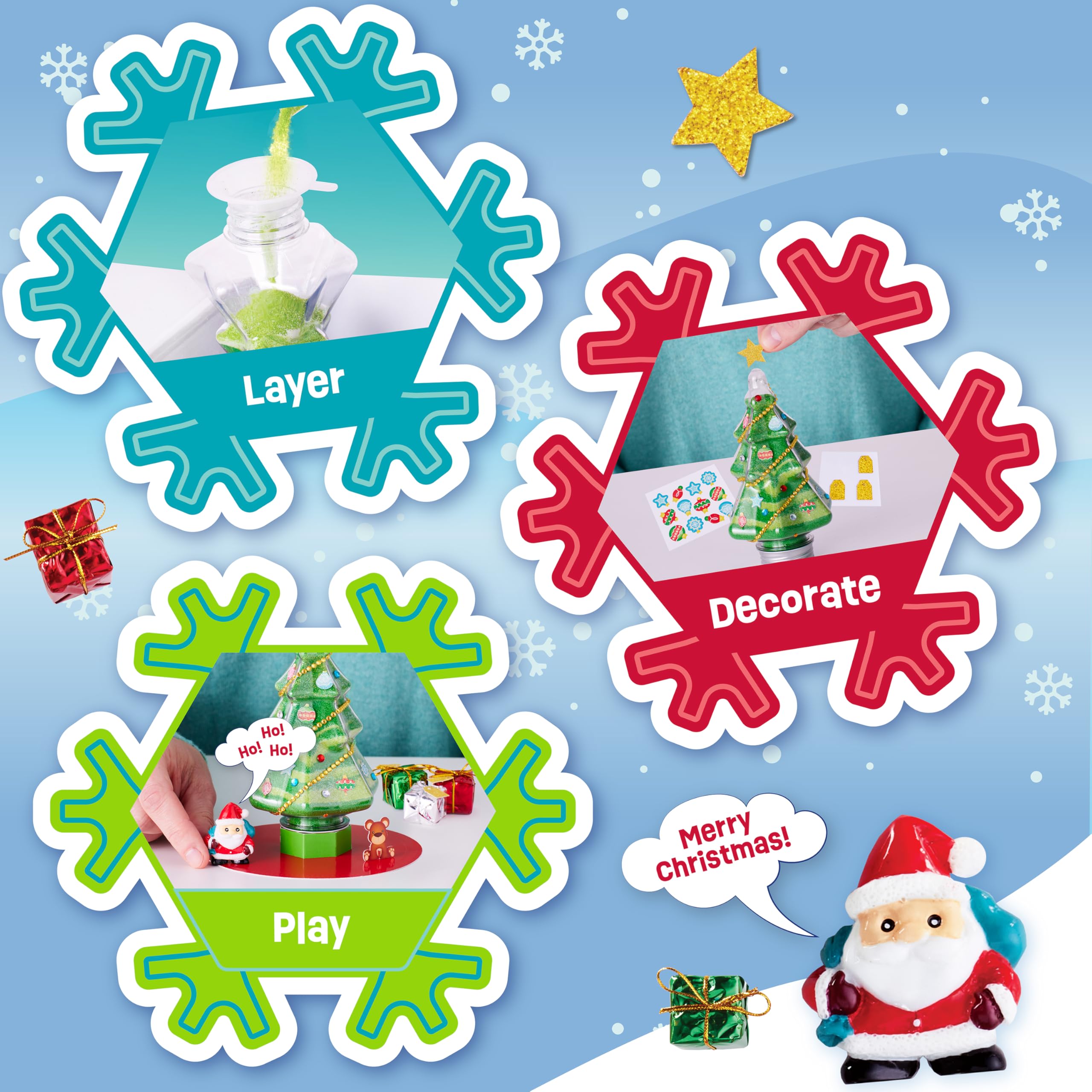 Amazon.co.jp: 子供用創造性サンドアートキット:クリスマスツリー - 冬