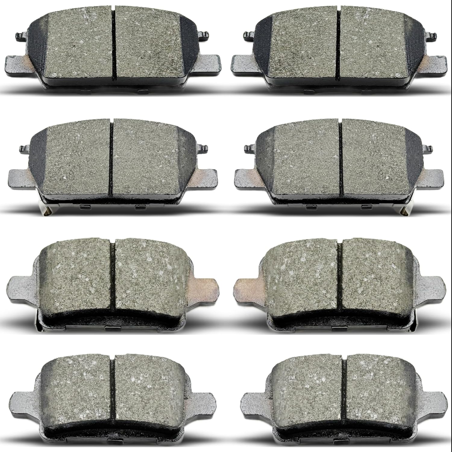 Front Rear Ceramic Brake Pads 8 Pieces Set fit for 2018-2019 Buick Regal,for 2017-2019 Buick LaCrosse,for 2018-2019 Chevrolet Equinox,for 2016-2019 Chevrolet Malibu,for 2018-2019 GMC Terrain