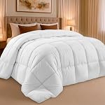 Utopia Bedding Queen Comforter Duvet Insert, Quilted White Comforter with Corner Tabs, Box Stitched Down Alternative Comforters Queen Size 88 x 88 inches
