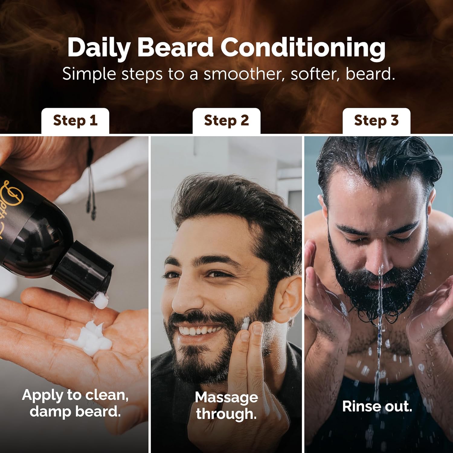 Detroit Grooming Co. Beard Conditioner for Men with Apple Extract and Aloe Vera - Softener, Detangler, Hydrating Conditioner & Face Moisturizer | 8 oz (Ironwood)